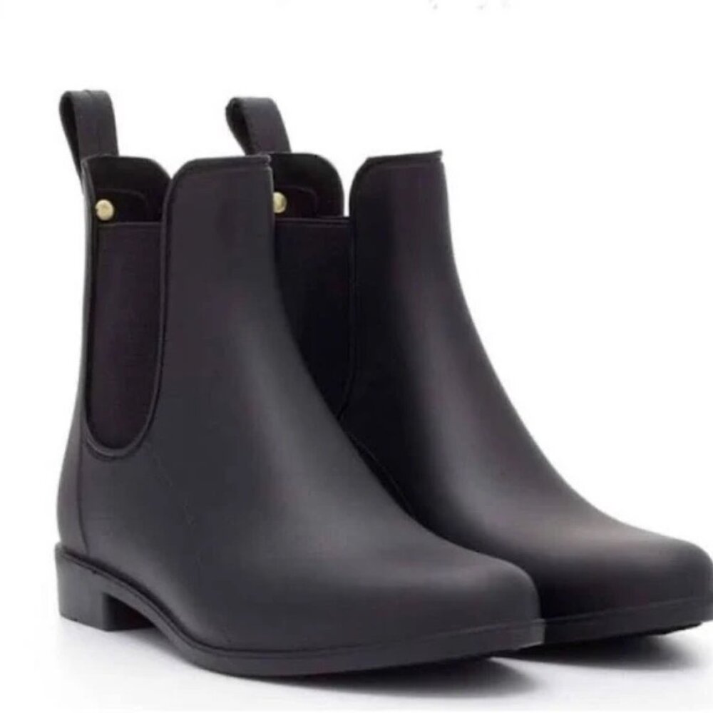 Sam Edelman Tinsley Rubber Rain Boot in Black Matte, SIZE 6